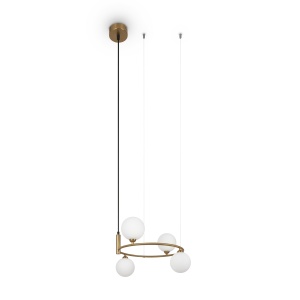 Lustra Ring MOD013PL-04BS1, 4xG9, alba+alama, IP20, Maytoni [1]- savelectro.ro