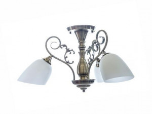 Lustre, Lustra Robyn LY-3275, 3xE27, alba+bronz, IP20, Klausen - savelectro.ro