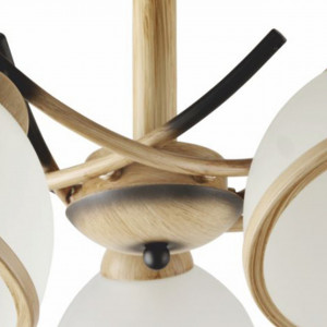Lustra Rusty LY-3412, 5xE27, alba+bej, IP20, Klausen [4]- savelectro.ro