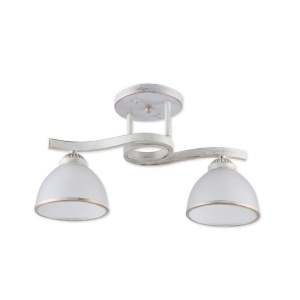 Lustre, Lustra Vany, 2xE27, auriu periat+alba, Klausen - savelectro.ro