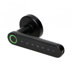 Mâner inteligent cu tastatură tactilă și cititor de amprente, Bluetooth 4.0, negru, Orno [1]- savelectro.ro