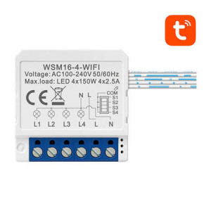 Modul Smart Switch WiFi WSM16-W4 TUYA, 4 canale, Avatto [1]- savelectro.ro