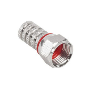Cablu TV coaxial si accesorii, Mufa F tata cu garnitura, pentru cablu RG59 3C2V - savelectro.ro