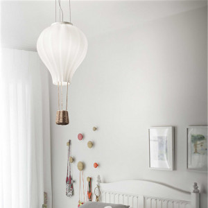 Pendul DREAM BIG SP1 D30, metal, sticla, alb, 1 bec, dulie E27, 179858, Ideal Lux [2]- savelectro.ro