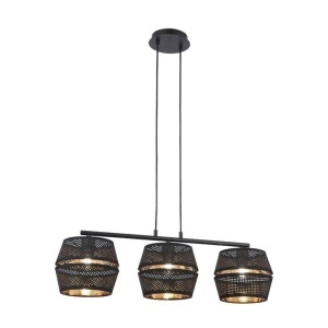 Pendule, Pendul Freya, 3xE27, negru-auriu, IP20, Klausen - savelectro.ro