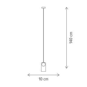 Pendul Glassy SP1, G9, negru, Klausen [3]- savelectro.ro