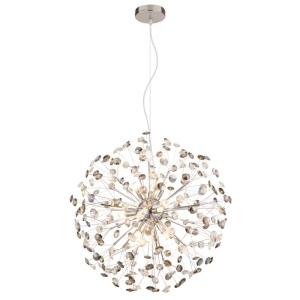 Pendule, Pendul Katrina 9xG9, cristale, Ø60 cm, crom, Globo Lighting - savelectro.ro