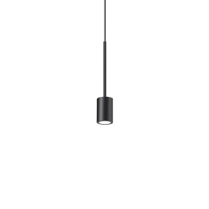 Pendul LED Archimede cilindru 4W, 210lm, lumina calda (3000 K), IP20, negru, Ideal Lux