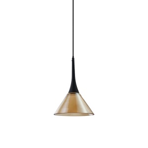 Pendul LED Cocktail 7W, 200lm, lumina calda (3000 K), IP20, ambra, Ideal Lux