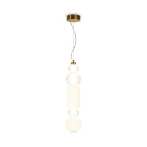 Pendul LED Collar P069PL-L35G3K1, 35W, 1600lm, lumina calda, IP20, aurie, Maytoni [2]- savelectro.ro
