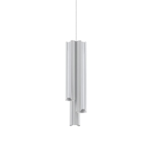 Pendul LED Dorica 27W, 2750lm, lumina calda (3000 K), dimabil, alb, Ideal Lux