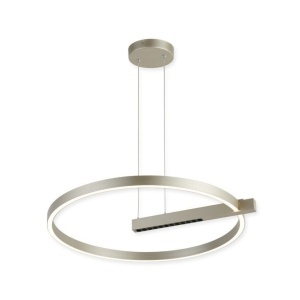 Pendule, Pendul LED Himera, 48W, lumina neutra (4000 K), argintiu, Klausen - savelectro.ro