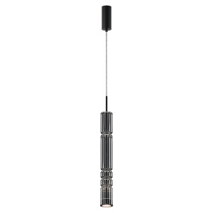 Corpuri de iluminat, Pendul LED Ordo MOD272PL-L12B3K, 8W, 920lm, lumina calda, IP20, negru+fumuriu, Maytoni - savelectro.ro
