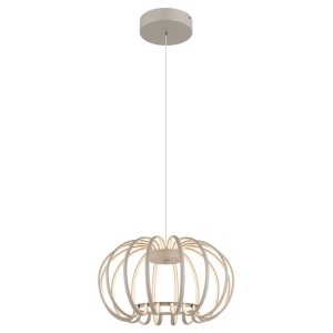 Pendul LED Ribbon 40W, 2850 lm, lumina calda (3000 K), IP20, dimabil, nisipiu, Globo Lighting [9]- savelectro.ro