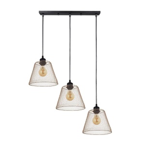 Pendule, Pendul Loana SP3 G, 3xE27, auriu, Klausen - savelectro.ro