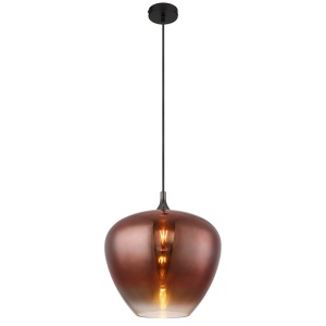 Pendule, Pendul Maxy, 1xE27, IP20, negru mat/cupru, Globo Lighting - savelectro.ro
