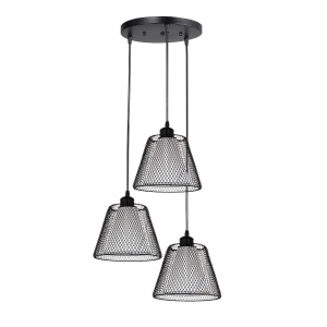 Pendule, Pendul Novos SP3 R, 3xE27, negru, Klausen - savelectro.ro