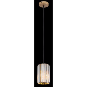 Pendul Run 1xE27, IP20, imitatie lemn, sticla fumurie, Globo Lighting [2]- savelectro.ro