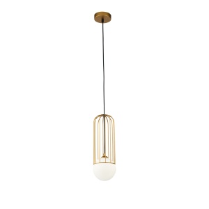 Pendule, Pendul Telford P361PL-01G, 1xG9, auriu+negru, IP20, Maytoni - savelectro.ro