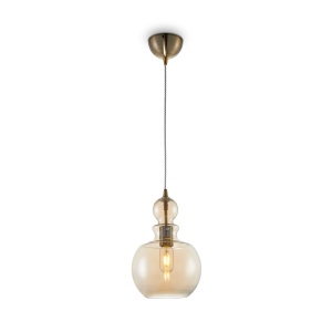 Pendul Tone P003PL-01BZ, 1xE27, bronz+ambra, IP20, Maytoni [2]- savelectro.ro
