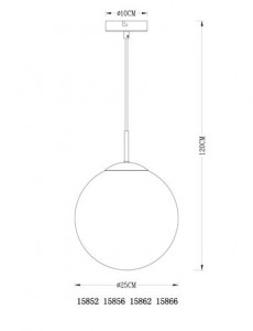 Pendul Varus 15852, 1xE27, nichel mat+transparent, IP20, Globo [14]- savelectro.ro