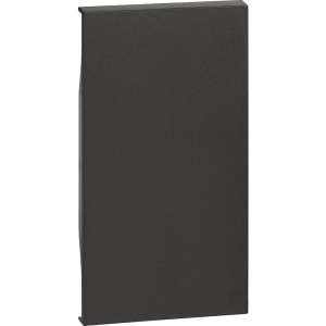 Placa tasta falsa, 2 module, neagra, Bticino Living Now