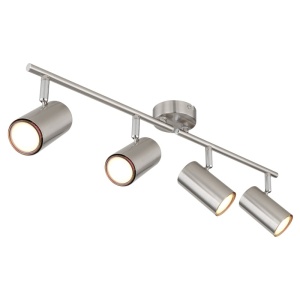 Plafoniere LED, Plafoniera Allvi 4xGU10, orientabila, IP20, nichel mat, Globo Lighting - savelectro.ro