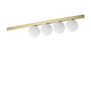 Plafoniere, Plafoniera Binomio 4xG9, lumina calda (3000 K), IP20, aurie, Ideal Lux - savelectro.ro