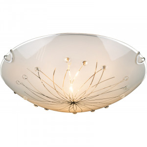 Plafoniera Calimero 40402-2, 2xE27, crom+alba, IP20, Globo Lighting