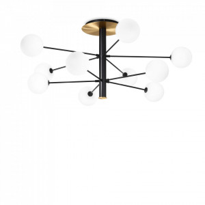 Plafoniera Cosmopolitan 273693, 10xG9, lumina calda, neagra, IP20, Ideal Lux