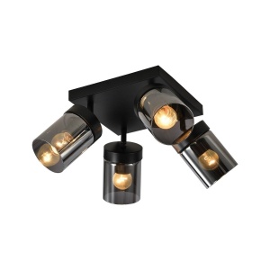 Plafoniere, Plafoniera Hazy PL4, 4xE27, fumurie, Klausen - savelectro.ro