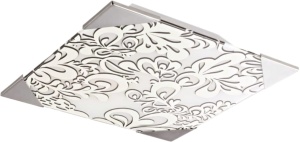 Plafoniera Kamose PL2 KL5801, 2xE27, crom + alb, metal + sticla, model decorativ, stil modern, Klausen [1]- savelectro.ro