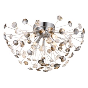 Plafoniere, Plafoniera Katrina 4xG9, cristale, Ø45 cm, crom, Globo Lighting - savelectro.ro
