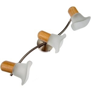 Plafoniere, Plafoniera Lamar LY-1003, 3xE14, alb si crom, design modern, IP20 - savelectro.ro