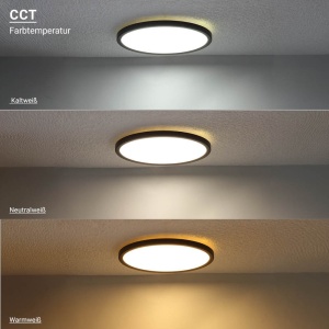 Plafoniera LED 2941-OP, 18W, RGB, 1440 lm, lumina calda/neutra/rece, IP20, dimabila, neagra, Optonica [7]- savelectro.ro