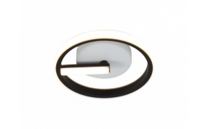 Plafoniera LED 7W, Optonica, 560lm, Lumina Calda (3000K), Neagra [1]- savelectro.ro