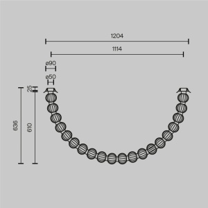 Plafoniera LED Amulet MOD555CL-L28G3K, 36W, 2200lm, lumina calda, IP20, aurie, Maytoni [5]- savelectro.ro