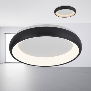 Plafoniera LED Bella BR-BH17-02381, rotunda, 36W, 4260lm, lumina calda+neutra+rece, IP20, neagra, Braytron [2]- savelectro.ro