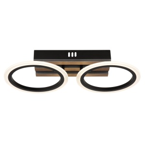 Plafoniera LED Blevins 15W, 880 lm, lumina calda/neutra/rece, IP20, imitatie lemn, Globo Lighting [8]- savelectro.ro