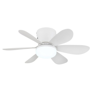 Plafoniere LED, Plafoniera LED Delores, cu ventilator, 5W, 350 lm, lumina calda/neutra/rece, IP20, alb mat, Globo Lighting - savelectro.ro