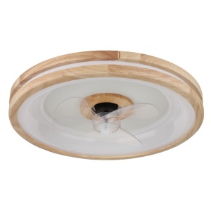 Plafoniere LED, Plafoniera LED Gatian, cu ventilator, 30W, 2250 lm, lumina calda/neutra/rece, IP20, alba, Globo Lighting - savelectro.ro