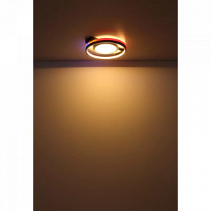 Plafoniera LED Gisell 41393-40, cu telecomanda, RGB, 40W, 1200lm, lumina calda+neutra+rece, IP20, neagra, Globo Lighting [19]- savelectro.ro