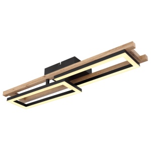 Plafoniera LED Illa 20W, 850 lm, lumina calda (3000K), 69 cm, neagra mat, Globo Lighting [5]- savelectro.ro