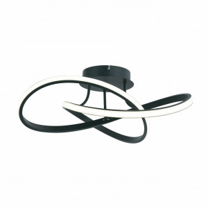 Corpuri de Iluminat Interior, Plafoniera LED Intrigue KL140020, 40W, 3200lm, lumina neutra, IP20, neagra, Klausen - savelectro.ro