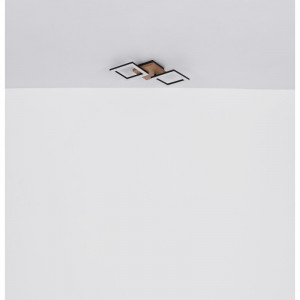 Plafoniera LED Kerry 67280-30, 30W, 3400lm, lumina calda, IP20, maro, Globo Lighting [6]- savelectro.ro