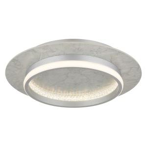 Plafoniera LED Mary, 24W, 1542 lm, lumina calda/neutra/rece, dimabila, Ø400 mm, IP20, argintie, Globo Lighting