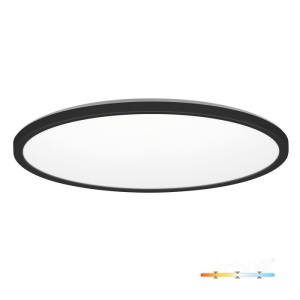 Plafoniere LED, Plafoniera LED Nivera rotunda 32W, 3040lm, IP54, lumina calda/neutra/rece, neagra, Kobi - savelectro.ro