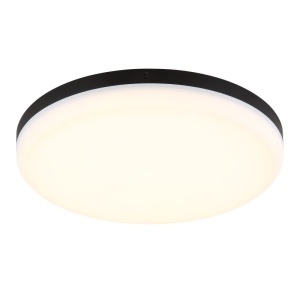 Plafoniere LED, Plafoniera LED rotunda Matthew, 18W, 1080 lm, lumina neutra (4000K), IP20, neagra, Globo Lighting - savelectro.ro