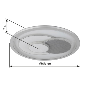 Plafoniera LED Ruiz I 36W, lumina calda/neutra/rece, 2000 lm, IP20, alba mat, Globo Lighting [9]- savelectro.ro