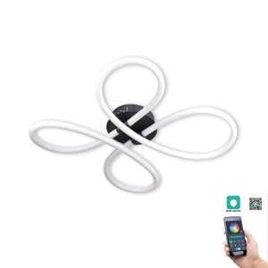 Plafoniere, Plafoniera LED Smart Fiora, 53W, lumina calda/neutra/rece, alba, Klausen - savelectro.ro